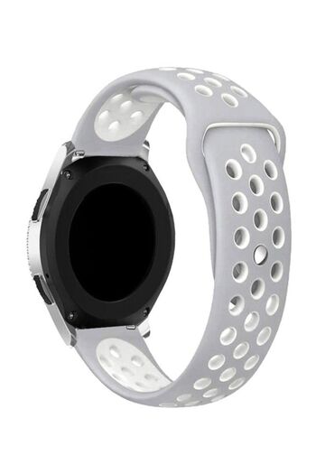 Generic Replacement Band for Samsung Gear Frontier / Classic 46mm Gray / White