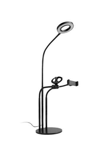Generic Selfie Ring Light With Cell Phone Holder Stand Black