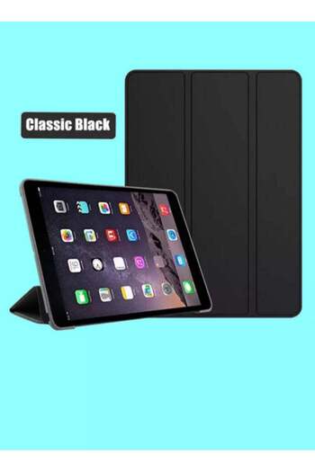 Generic Black leather smart bag with a smart feature for iPad 1
