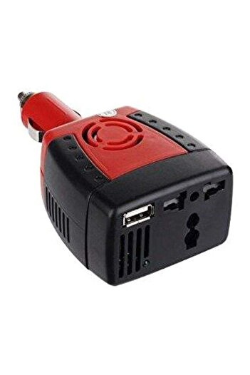 Generic Portable USB Car Charger Black/Red
