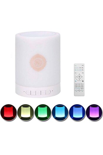 Generic Wireless LED Portable Bluetooth Speaker White