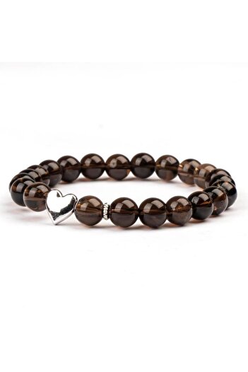 Mitr Smoky Quartz Natural Stone Bracelet (8 mm) – Inner Tranquility