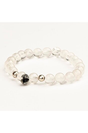 Mitr Crystal Quartz Natural Stone Bracelet (8 mm) – Energy Flow