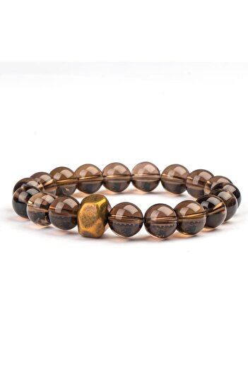 Mitr Smoky Quartz Natural Stone Bracelet (10 mm) – Spiritual Flow