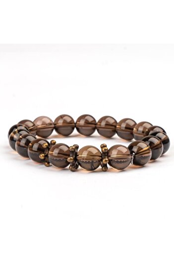 Mitr Smoky Quartz Natural Stone Bracelet (10 mm) – Earth Bond
