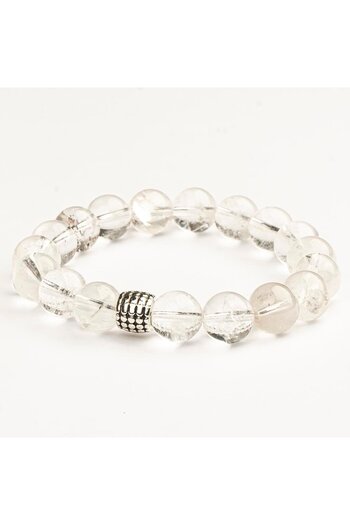 Mitr Crystal Quartz Natural Stone Bracelet (10 mm) – Pure Energy