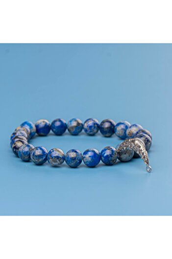 Mitr Lapis Lazuli Natural Stone Bracelet (8 mm) – the Secret of the Sky