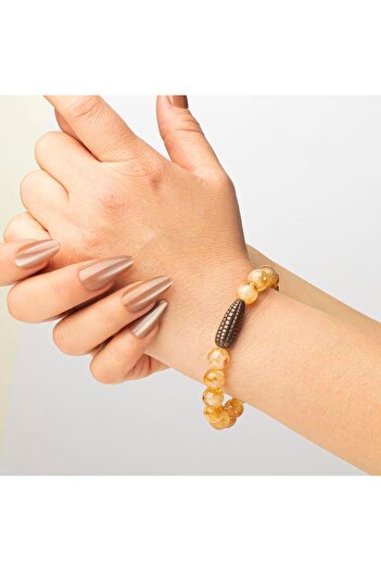 Mitr Citrine Natural Stone Bracelet (10 mm) – Shining Self-Esteem