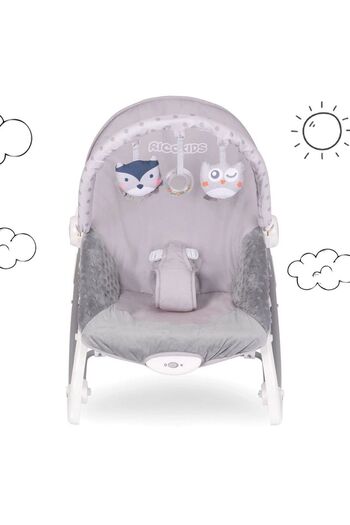 Ricokids Multifunctional rocking chair, metal frame, non-slip feet, toy bar, safety belt...