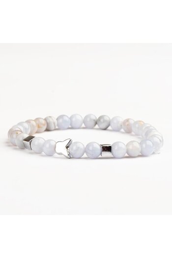 Mitr Chalcedony Natural Stone Bracelet (6 mm) – Inner Tranquility