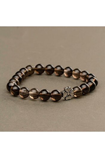 Mitr Smoky Quartz Natural Stone Bracelet (8 mm) – Transformation Power