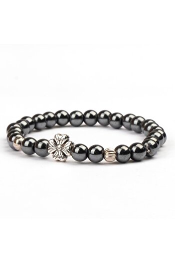 Mitr Hematite Natural Stone Bracelet (6 mm) – Protective Field