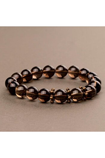 Mitr Smoky Quartz Natural Stone Bracelet (10 mm) – Earth Bond