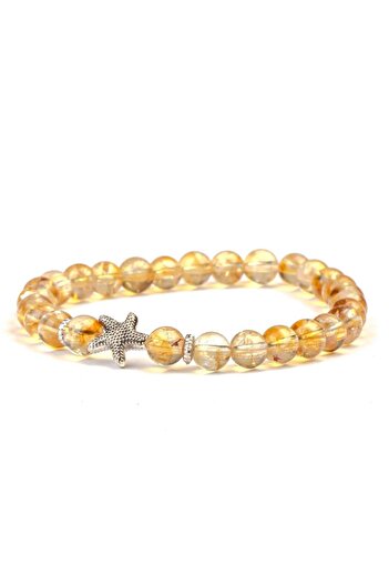 Mitr Citrine Natural Stone Bracelet (6 mm) – the Heart of Courage