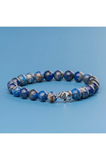 Mitr Lapis Lazuli Natural Stone Bracelet (8 mm) – Sufi Blue