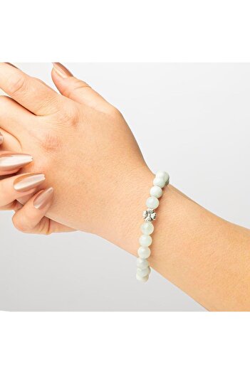 Mitr Aquamarine Natural Stone Bracelet (8 mm) – the Power of Blue