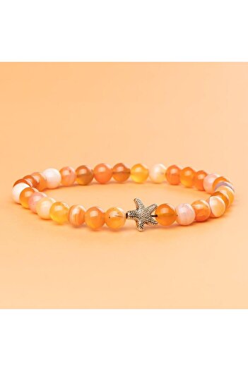 Mitr Karnelyan Agate Natural Stone Bracelet (8mm) – Purification Power