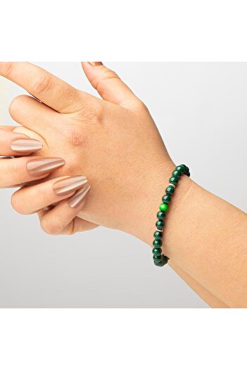Mitr Malachite Natural Stone Bracelet (6 mm) – Healing Seal