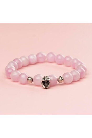 Mitr Kunzite Natural Stone Bracelet (8 mm) – Enveloping the Soul
