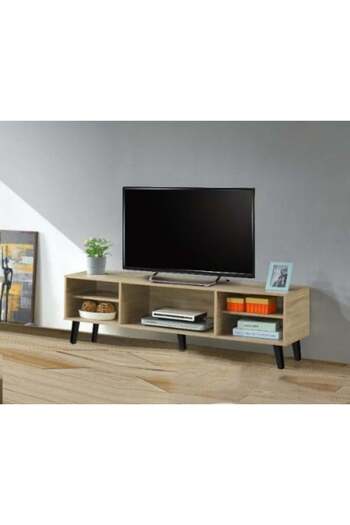 BAITY Wooden TV Table - Rectangular 150 cm, Malaysian Wood