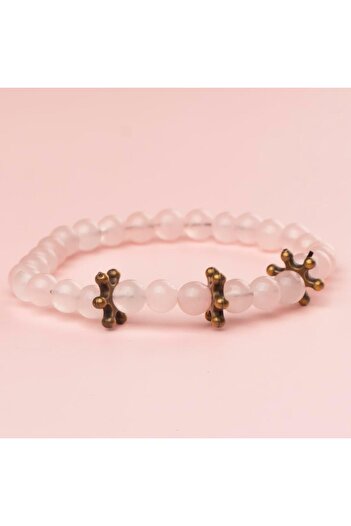 Mitr Pink Quartz Natural Stone Bracelet (6 mm) – Heart Sparkle