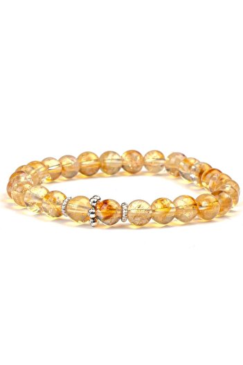 Mitr Citrine Natural Stone Bracelet (6 mm) – Born with Light