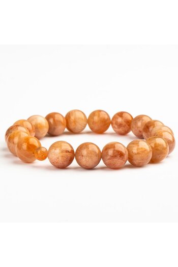 Mitr Sunstone Natural Stone Bracelet (10 mm) – Golden Pulse