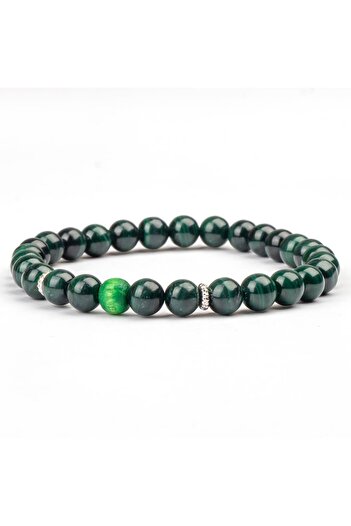 Mitr Malachite Natural Stone Bracelet (6 mm) – Healing Seal