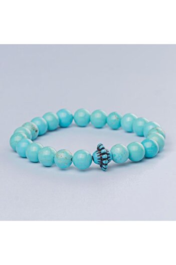 Mitr Turquoise Natural Stone Bracelet (8 mm) – Promise Stone