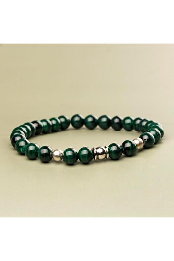 Mitr Malachite Natural Stone Bracelet (6 mm) – Shadow Protector