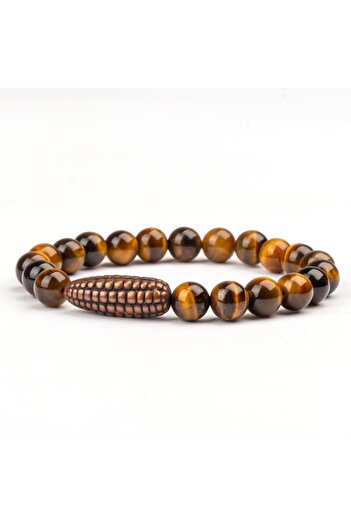 Mitr Tiger's Eye Natural Stone Bracelet (8 mm) – Light in the Dark