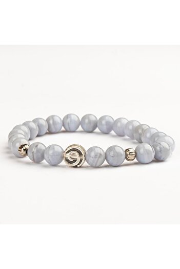 Mitr Chalcedony Natural Stone Bracelet (8 mm) – Circle of Coolness