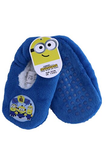 Minions Botosei de casa, caldurosi, cu talpa antiderapanta, albastru, 29-30,