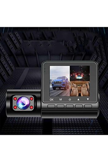 OEM Triple Dash Cam, TSS-C50B, 2.4" LCD Screen, 170 Degree Angle, G-sensor
