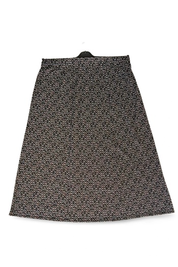 shopwave Full Lycra Pigment Combed Cotton Skirt with Elastic Waist Mother's Skirt Long Prayer Skirt - - D4