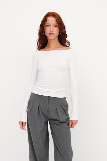 Addax Long Sleeve Modal Blouse B4419