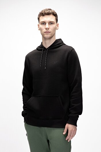 Bad Bear Sea Siyah Kapüşonlu Erkek Sweatshirt