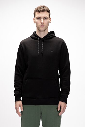 Bad Bear Sea Siyah Kapüşonlu Erkek Sweatshirt