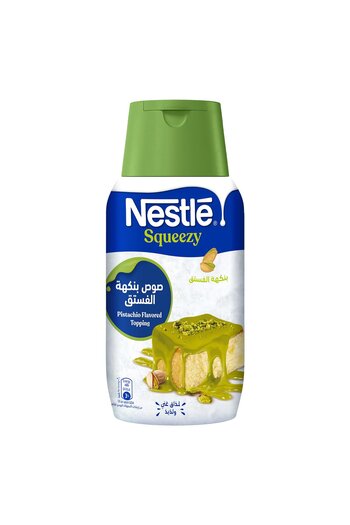 Nestle Squeezy Pistachio Flavored Sweetened Condensed Milk 450 gCreamy Topping for Desserts and