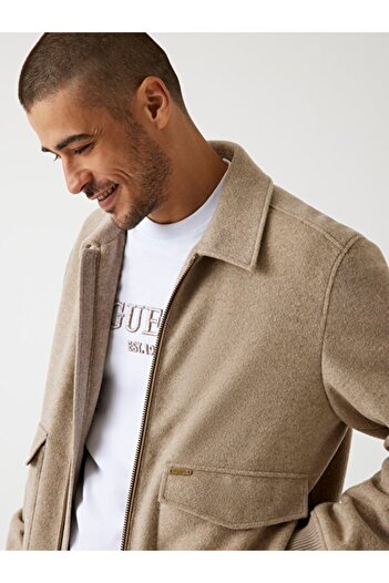 Guess Warm Erkek Yün Karışımlı Ceket