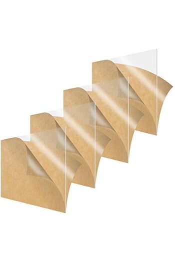 SimbaLux Acrylic Sheet 12x12 Inch, 1/8 Inch Thick, Pack of 4