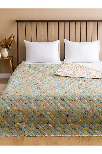 LC Waikiki Floral Patterned Double Bedspread 200X220 cm