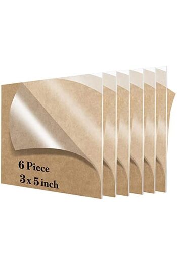 Linlook 6 Pieces Acrylic Sheets 8x8 Thickness 1/8 for DIY Signage