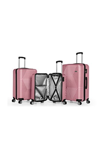 Bezubi Complete set of 3 suitcases for vacation, POLO