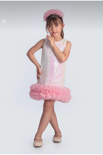 Baby Babyaden Tutu Skirt Sequin Fabric Birthday Party Show Costume Graduation Girl Children's Dress