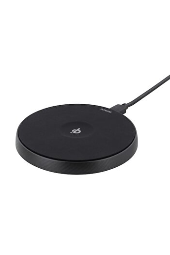 DELTACO Wireless Fast Charger Compatible with iPhone/Android, 10W, Qi, Black