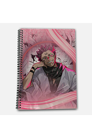Define Moyas Jujutsu Kaisen Sukuna Striped A4 School Notebook 72 Sheets Model 1