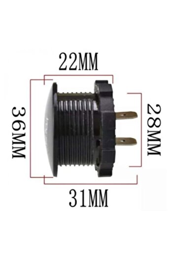 OMC Voltmetru 12-24V /5-30V cu LED Rosu