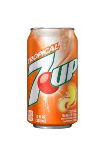 7 Up 7up Tropical - soft drink with tropical fruit flavor 355ml
