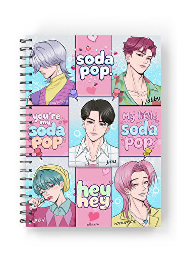 nihonwosekai K Pop Demon Hunters Spiral Notebook 50 Sheets A5 Size